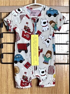 NEW Wei Wei Bamboo Shortie Unisex 3-6 Months Smooth Stretch Target LP Car Dog